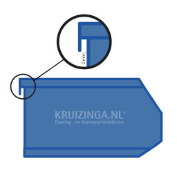 Sichtlagerkästen Kunststoff mit Grifföffnung stapelbar Farbe:  blau.  L: 175, B: 100, H: 75 (mm). Artikelcode: 38-FPOM-20-W