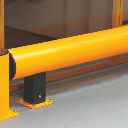 Sabot de protection rack sécurité et signalisation rambarde glissière basse de circulation tube standard 2000 mm