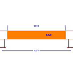 Stellingbescherming stellingbeschermer standaard buis 2000 mm