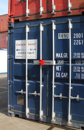 Sicherheitszubehör Container-Schloss gleichschließend.  L: 470, B: 120, H: 140 (mm). Artikelcode: 58-DL-080-122