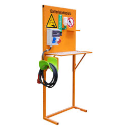 Fork-lift truck accessories battery charging station electrical