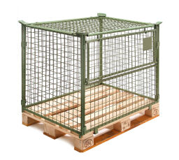 Pallet stacking frames accessories lid