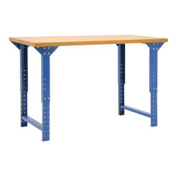 Workbench packaging table adjustable in height without shelve 84-BL15075