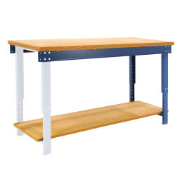 Workbench workbench extension adjustable in height with shelve