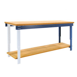 Workbench workbench extension adjustable in height with shelve