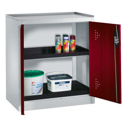 Cabinet Occasional cabinets with 2 perforated hinged door and 2 Retention Basins.  W: 930, D: 500, H: 1020 (mm). Article code: 578821316-D