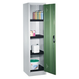 Cabinet occasional cabinets with 1 perforated hinged door and 4 retention basins