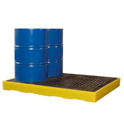 Plastic trays Retention Basin Retention Basin for 1-4 200 l drums.  L: 1660, W: 1260, H: 150 (mm). Article code: 37-0011