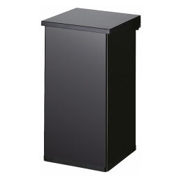 Waste and cleaning metal waste bin with lift lid 95-31709755
