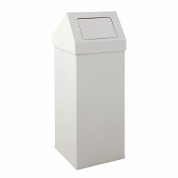 Waste bin Waste and cleaning metal waste bin with push-lid Volume (ltr):  55.  L: 300, W: 300, H: 770 (mm). Article code: 95-31009008