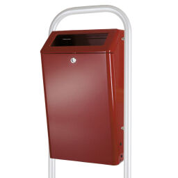 Outdoor waste bins Waste and cleaning steel waste pin with metal inner tray Article arrangement:  New.  L: 400, W: 305, H: 725 (mm). Article code: 95-31010868