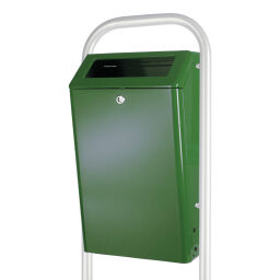 Outdoor waste bins Waste and cleaning steel waste pin with metal inner tray Article arrangement:  New.  L: 400, W: 305, H: 725 (mm). Article code: 95-31020492