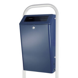 Outdoor waste bins Waste and cleaning steel waste pin with metal inner tray Article arrangement:  New.  L: 400, W: 305, H: 725 (mm). Article code: 95-31031641