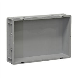 Stapelboxen Kunststoff stapelbar alle Wände geschlossen Typ:  stapelbar.  L: 600, B: 400, H: 120 (mm). Artikelcode: 38-NG64-12-S