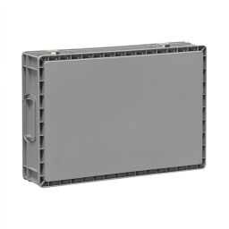 Stapelboxen Kunststoff stapelbar alle Wände geschlossen Typ:  stapelbar.  L: 600, B: 400, H: 120 (mm). Artikelcode: 38-NG64-12-S