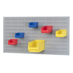 Storage bin plastic wall panel incl. mounting material