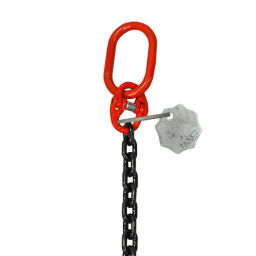 Cargo lashings lifting chain single leg with catch.  L: 1500, W: 7,  (mm). Article code: 44-HK107-15