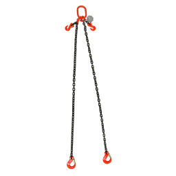 Elingues et accessoires de levage élingue chaîne à 2 brins avec crochets, ajustable.  L: 1500, L: 7,  (mm). Code d’article: 44-HKI207-15