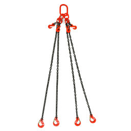 Cargo lashings lifting chain quad leg with catch and adjuster .  L: 1500, W: 7,  (mm). Article code: 44-HKI407-15