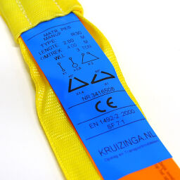 Lifting Accessories lifting sling 90 mm nylon 3000kg.  L: 2000, W: 90,  (mm). Article code: 44-R3020