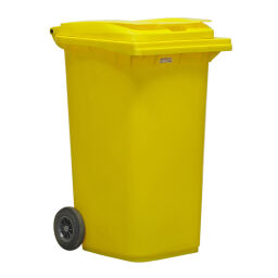 Minicontainer Afval en reiniging met scharnierend deksel.  L: 740, B: 580, H: 1070 (mm). Artikelcode: 99-446-240-L