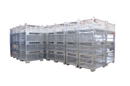 Mesh Stillages fixed construction stackable 4 sides Custom built.  L: 1200, W: 800, H: 630 (mm). Article code: 99-4460