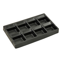 Cabinet accessories insert tray 8 compartments.  L: 265, W: 450,  (mm). Article code: 45-4070008