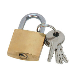 Kast toebehoren hangslot met sleutels.  Artikelcode: 45-HANGSL