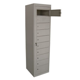 Casiers, vestiaire et armoires armoire pour ordinateur portable 10 portes.  L: 470, P: 500, H: 1800 (mm). Code d’article: 45-LKS