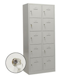 Casier armoire pour casques 10 portes (cylindre)