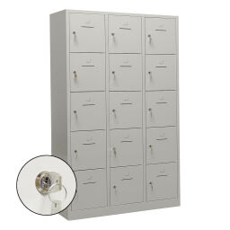 Casier armoire pour casques 15 portes (cylindre)