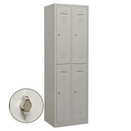 Cabinet locker cabinet 4 doors (padlock).  W: 600, D: 500, H: 1950 (mm). Article code: 45-WRC24-HS