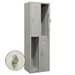 Cabinet locker cabinet 4 doors (padlock).  W: 600, D: 500, H: 1950 (mm). Article code: 45-WRC24-HS