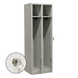 Cabinet locker cabinet 2 doors (cylinder lock).  W: 600, D: 500, H: 1800 (mm). Article code: 45-WRC2P-CS
