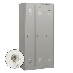 Casier armoire vestiaire 3 portes (cylindre)