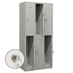 Cabinet locker cabinet 6 doors (cylinder lock)