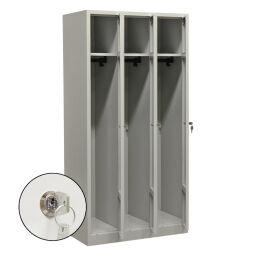 Locker cabinet wardrobe 3 doors (cylinder lock)