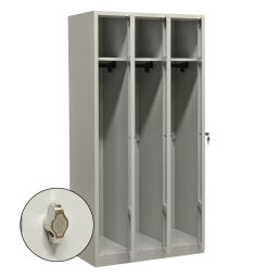 Casier armoire vestiaire 3 portes (cadenas)