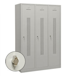 Casier armoire vestiaire 3 portes (cadenas)