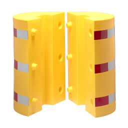 Rammschutz Sicherheit und Markierung Säulenschutz ø 620 mm, für Pfosten 210x210 mm .  B: 620, H: 1100 (mm). Artikelcode: 5030120