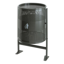 Outdoor waste bins Waste and cleaning steel waste pin walls perforated / floor closed Article arrangement:  New.  L: 460, W: 460, H: 840 (mm). Article code: 95-50313868