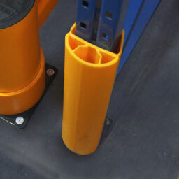 Stellingbescherming veiligheid en markering palletstelling stijlbeschermer, 75-100 mm