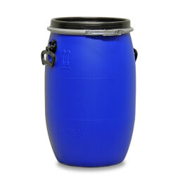 Barrels plastic barrel un-approved wide neck vessel with handles