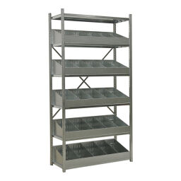 Static shelving rack Shelving static shelving rack 55 complete with accessories.  Article code: STELLING-55