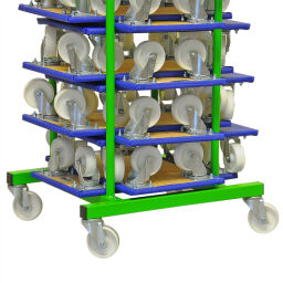 Meubelhondje opslagcontainer voor meubelhondje 600x350 mm capaciteit ca. 30 stuks.  L: 670, B: 575, H: 1880 (mm). Artikelcode: 7050-HDR