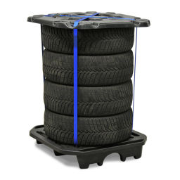 Tyre storage tirepallet stackable.  L: 700, W: 700,  (mm). Article code: 99-7453