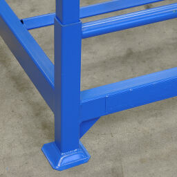 Tyre storage stackable and foldable vertical load
