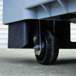 Onderwagen rolplateau geschikt voor eurobakken 600x400 mm.  L: 800, B: 600,  (mm). Artikelcode: 99-7596