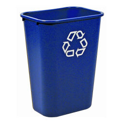 Afvalbak afval en reiniging kunststof afvalbak zonder deksel