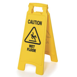 Cleaning safety signs  Safety and marking safety markings double sided warning sign.  L: 279, W: 38, H: 673 (mm). Article code: 95-76141702
